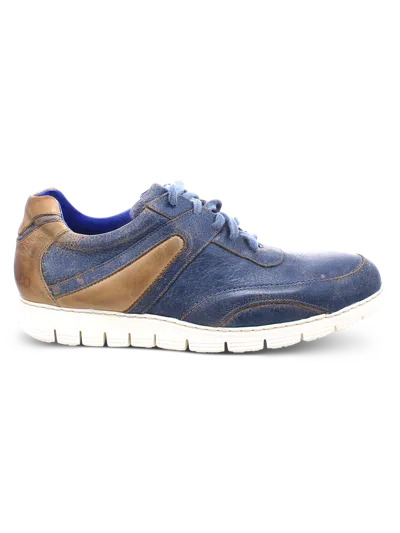 Bed:stu Wardell Leather Moc Toe Lace-up Sneakers In Multi