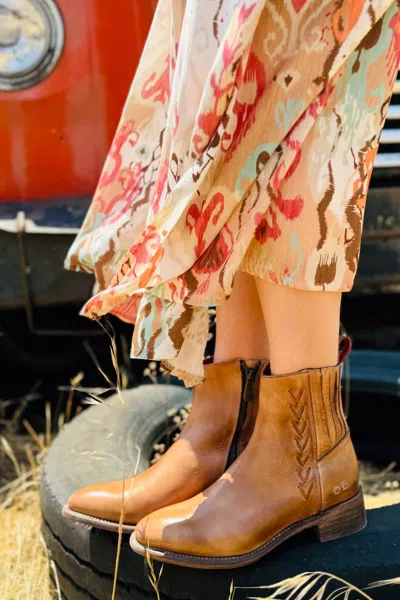 Bed:stu Women's Alina Bootie In Tan Rustic In Multi
