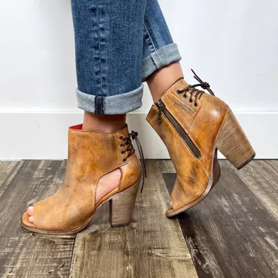 Bed:stu Women's Angelique Leather Handmade Heels In Tan Rustic In Brown