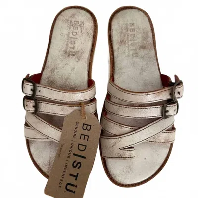 Bed:stu Women Holland Sandal In White In Multi