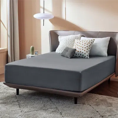 Bedsure Bed Fitted Sheet With 16 Inch Deep Pocket In Gray