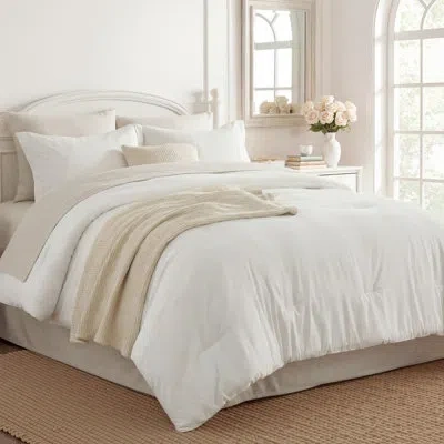 Bedsure Bed-in-a-bag Set – Coconut Milk & Natural, Boho Contrast Design In Milk&natural