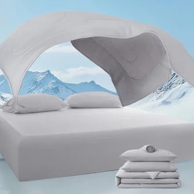 Bedsure Breescape Cooling Comforter Set Ultra Comfort Cooling Blanket In Micro Chip