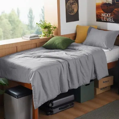 Bedsure Cationic Dyed Bedding Set In Dark Gray