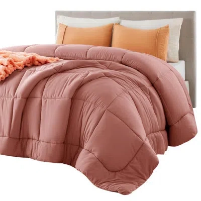 Bedsure Comforter Duvet Insert - Quilted Comforters In Dusty Pink