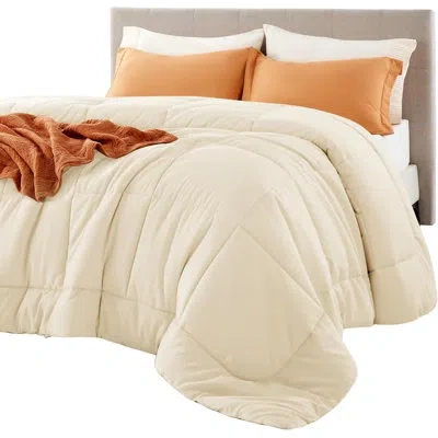 Bedsure Comforter Duvet Insert - Quilted Comforters In Eggnog