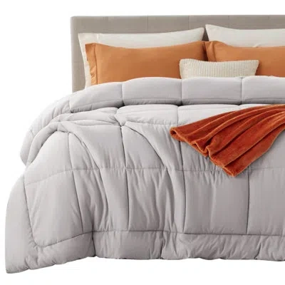 Bedsure Comforter Duvet Insert - Quilted Comforters In Light Grey