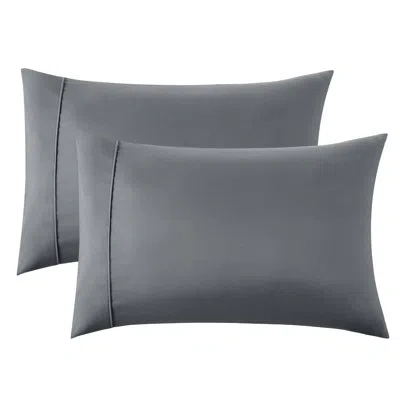 Bedsure Decorative Boho Pillow Shams With Envelope Closure In Dark Gray
