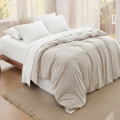 Bedsure Deep Pocket King Sheet Set - 6 Piece, Prewashed Ultra-soft King Size Sheets Set, Fits Mattresses Up  In White
