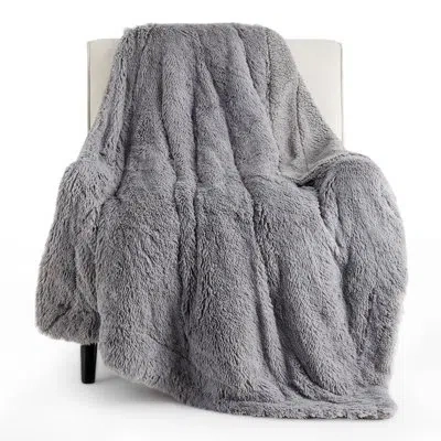 Bedsure Faux Fur Sherpa Blanket – Ultra Soft Plush Bed Blanket For Dorm Room – Perfect Gift For Teen Girls In Grey