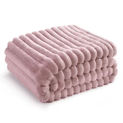 Bedsure Flannel Fleece Blanket For Girls, 300 Gsm Soft And Cozy Blanket For Dorm & Home Decor, All-season Gi In Pink