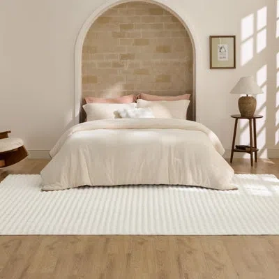 Bedsure Fluffy Area Rugs For Living Room，machine Washable Shaggy Carpet, Bubble Style In Coconut Milk