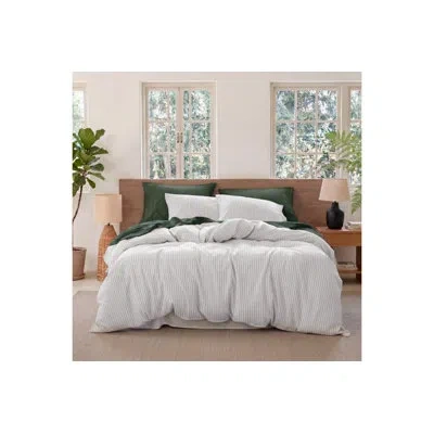 Bedsure Gingham Ruffle Duvet Cover, Soft Pre-washed Microfiber Checked Plaid Comforter Cover Set, Vintage Fa In Green