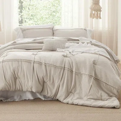 Bedsure Grid Pleated Comforter Set