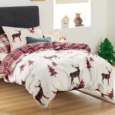 Bedsure Holiday Vibe For Your Home  Holiday Christmas Duvet Cover In Multi