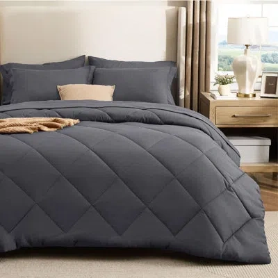 Bedsure New Arrivals  Quilted Comforter Sets, Soft Bed In A Bag In Dark Gray