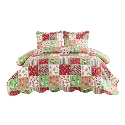 Bedsure Quilt Bedding Set Pre-washed Quilt Set In Oat Milk