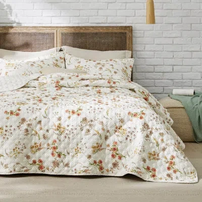 Bedsure Quilt Bedding Set Pre-washed Quilt Set In Whisper White