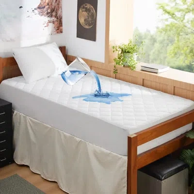 Bedsure Quilted Waterproof Mattress Protector In White