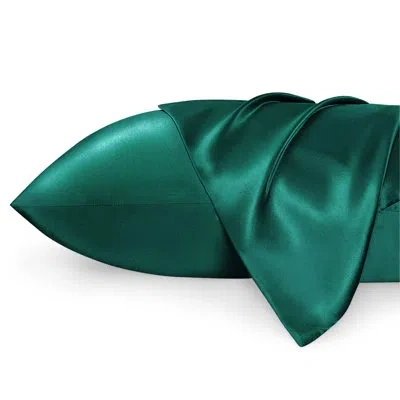 Bedsure Satin Pillowcase Set Of 2, 300 Thread Count ,gentlesoft™️ In Dark Green