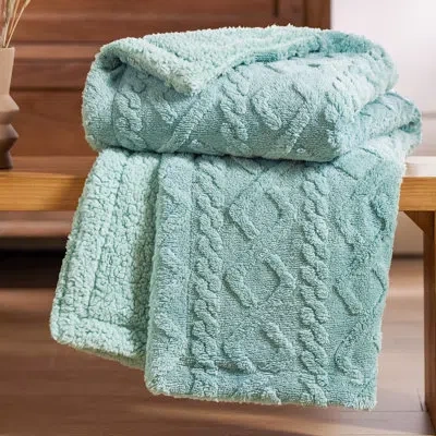 Bedsure Sherpa Blanket For Bed- Fuzzy Soft Cozy Blanket, Fleece Thick Warm Blanket For Winter Gentlesoft™️ In Sage Green
