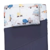 Bedtime Originals Construction Zone Transportation Twin Sheets & Pillowcase Set In Multi