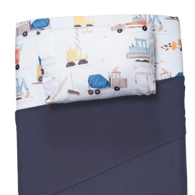 Bedtime Originals Construction Zone Transportation Twin Sheets & Pillowcase Set In Multi