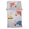 Bedtime Originals Construction Zone Twin Quilt & Pillow Sham Set In Gray