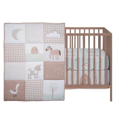 Bedtime Originals Farmyard Friends 3pc Bedding Set In Brown