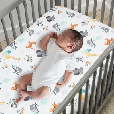 Bedtime Originals Mighty Jungle Animals 3-piece Crib Bedding Set