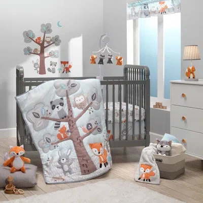 Bedtime Originals Woodland Friends 3 Piece Crib Bedding Set In Brown;gray;orange