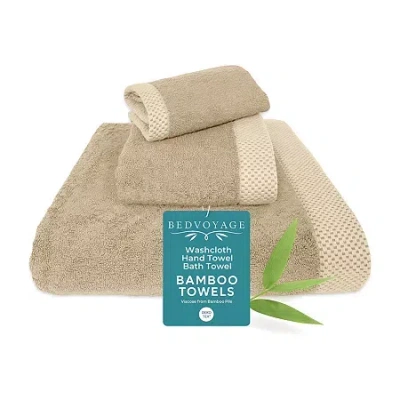 Bedvoyage 3-pc. Solid Bath Towel Set In Sand