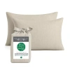 Bedvoyage Bamboo Bedvoyage Eco-melange 300tc Pillowcases In Sand