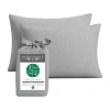 Bedvoyage Bamboo Bedvoyage Eco-melange 300tc Pillowcases In Silver