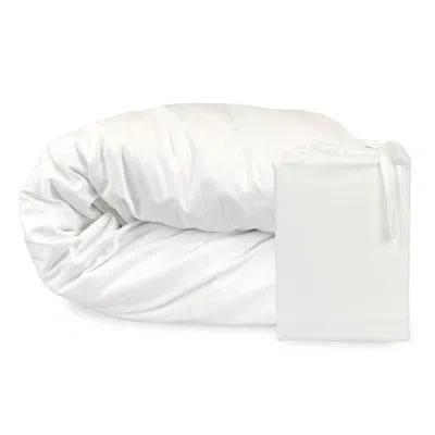 Bedvoyage Duvet Cover - Viscose From Bamboo + Cotton - Breathable & Lightweight In Snow