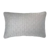 Bedvoyage Eco Melange Rectangular Throw Pillow In Silver