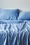 Bedvoyage Luxury 100% Viscose Cooling Bed Sheet Set In Blue