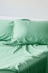 Bedvoyage Luxury 100% Viscose Cooling Bed Sheet Set In Green