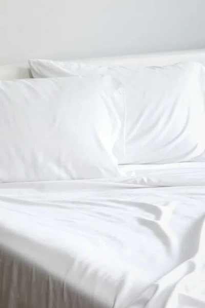 Bedvoyage Luxury 100% Viscose Cooling Bed Sheet Set In White