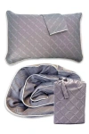 Bedvoyage Luxury 100% Viscose Cooling Duvet Cover With Shams, 3pc Set In Geo