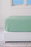 Bedvoyage Luxury 100% Viscose Cooling Fitted Sheet In Green