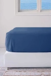 Bedvoyage Luxury 100% Viscose Cooling Fitted Sheet In Indigo