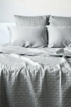 Bedvoyage Luxury 100% Viscose Cooling Quilted Brick Coverlet In Stone