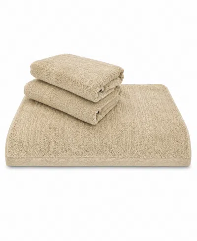 Bedvoyage Luxury Oversized Viscose Bamboo And Cotton 3-piece Bath Sheet Set In Sand