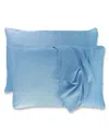 Bedvoyage Luxury Viscose From Bamboo Pillowcase Pair, Standard In Blue