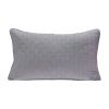 Bedvoyage Rayon From Bamboo Hem Rectangular Throw Pillow In Gray