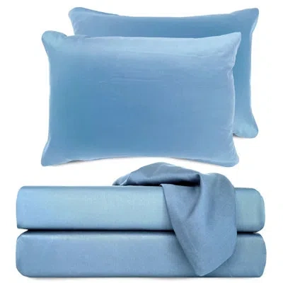 Bedvoyage Sheet Set - 100% Viscose From Bamboo - Cooling & Lightweight In Ocean