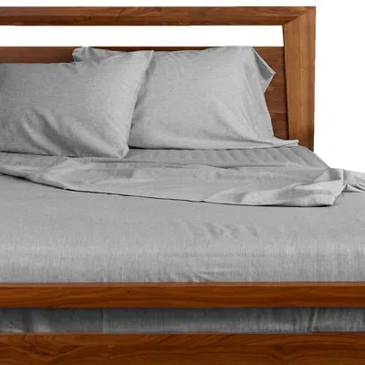 Bedvoyage Sheet Set - Viscose From Bamboo + Cotton - Breathable & Cozy In Silver