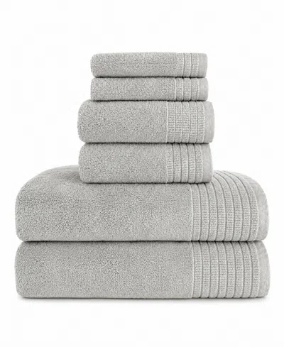 Bedvoyage Viscose From Bamboo 6-piece Spa Bath Towel Set In Stone