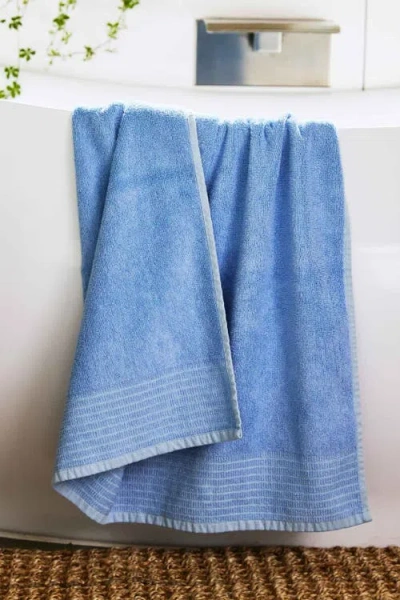 Bedvoyage Viscose Odor & Mildew Resistant Spa Towel Collection, Bath Towel 1pc In Blue
